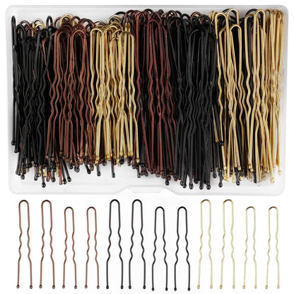 Metall Haarnadeln Set Wellenform Bobby Pins Spirale U-Form 210