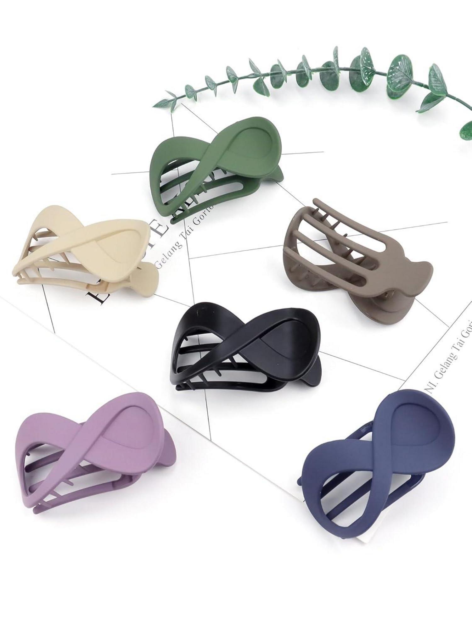 Haarklammer Groß Haarspangen Damen 6 Stück Elegant Mattiert