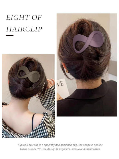 Haarklammer Groß Rutschfest Haarspange 6 Stk Elegant Damen Mädchen Mattiert