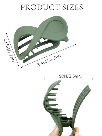 6er Set Große Haarklammern Damen Haarspangen Rutschfest & Elegant, Mattiert