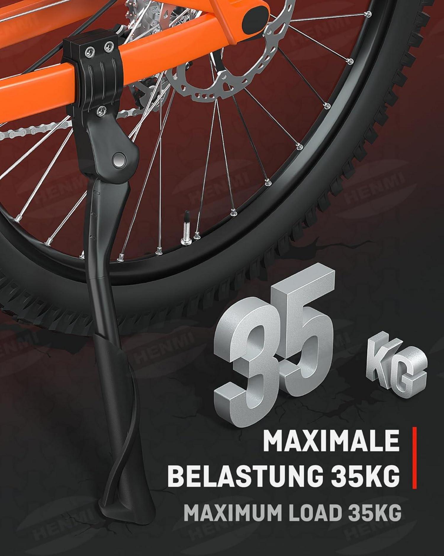 Fahrradständer 24-29 Zoll Höhenverstellbar Rutschfest Seitenständer Stabil