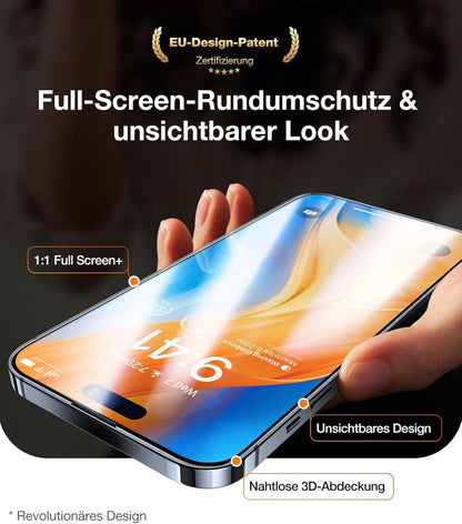 iPhone 14 Pro Panzerglas Schutzfolie 2 Stück 9H-Glas