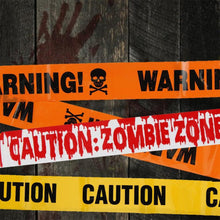 Halloween Warnband Deko Absperrband Schwarz Gelb 30m