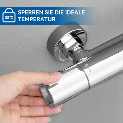 Thermostat Duscharmatur mit Sicherheitssperre und Chrom-Finish
