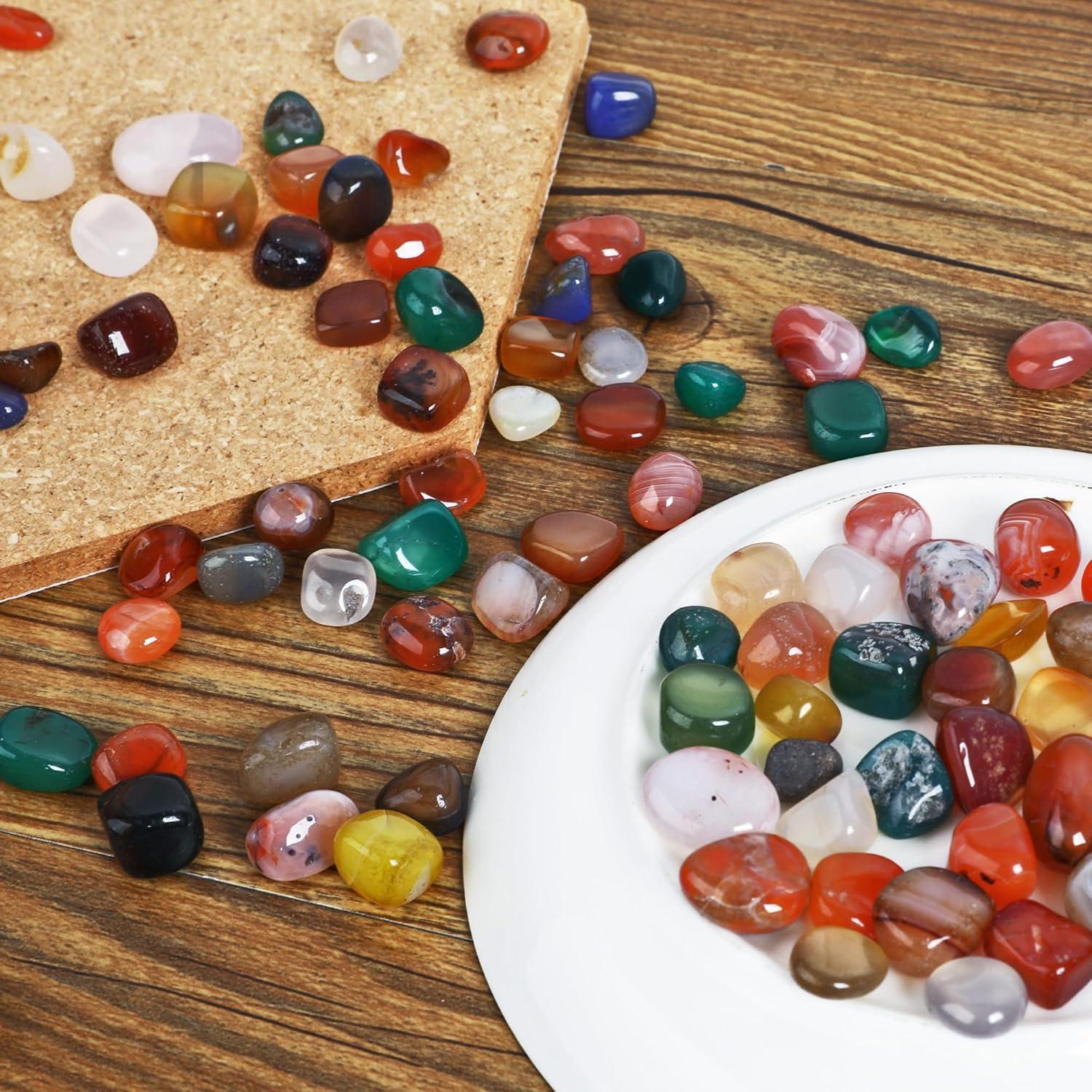 Buntes Edelsteine Naturstein Mix 300g Halbedelsteine 9-16mm