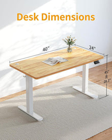 Höhenverstellbarer elektrischer Schreibtisch 100 x 60 cm