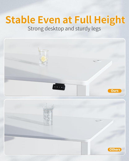 Elektrischer Schreibtisch Höhenverstellbar Tisch 100x60cm Stahl