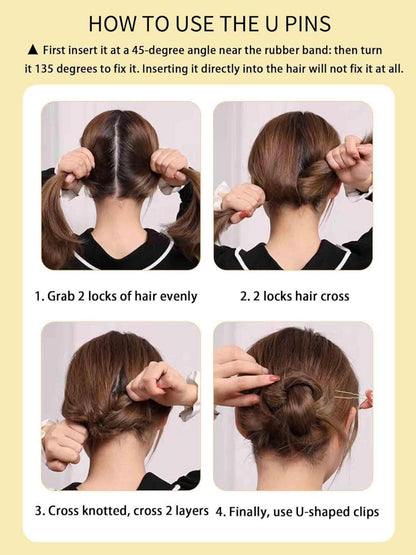 Haarnadeln Silber Gold 100 Stück U-Förmige Bobby Pins 7cm