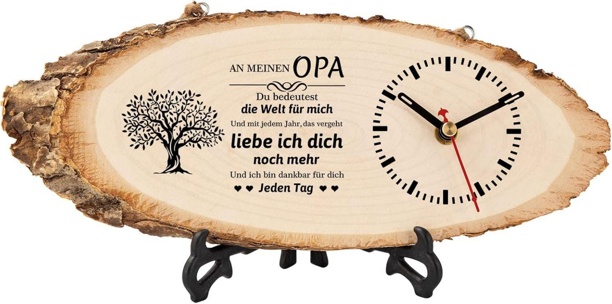 Opa Geschenk Holzuhr Sinnvolle Geburtstag Vatertag Enkel