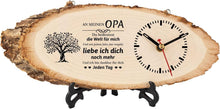 Opa Geschenk Holzuhr Sinnvolle Geburtstag Vatertag Enkel