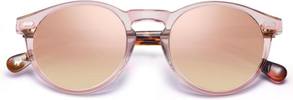 CARFIA Runde Sonnenbrille Damen Polarisierte UV-Schutz Sunglasses