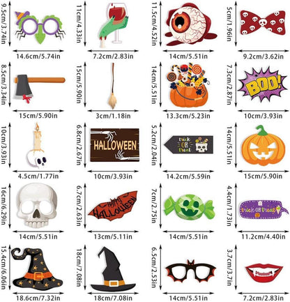 Halloween Foto Requisiten Set 20-teilig für Party Dekoration