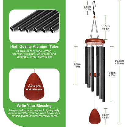 Großes Windspiel Metall Garten Terrasse Geschenk