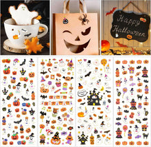 Halloween Aufkleber Sticker Kürbis Gespenst Fledermaus Halloween