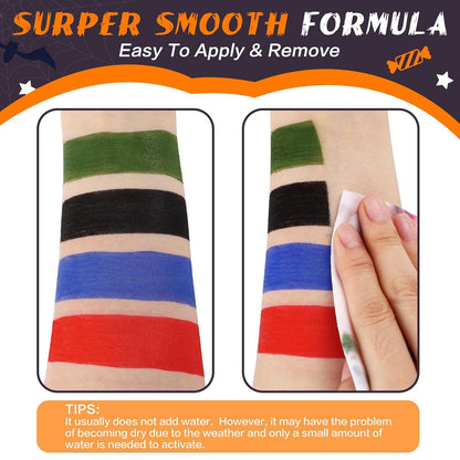 Schwarzer Face Paint Stick Körperfarbe für Sport Halloween Karneval