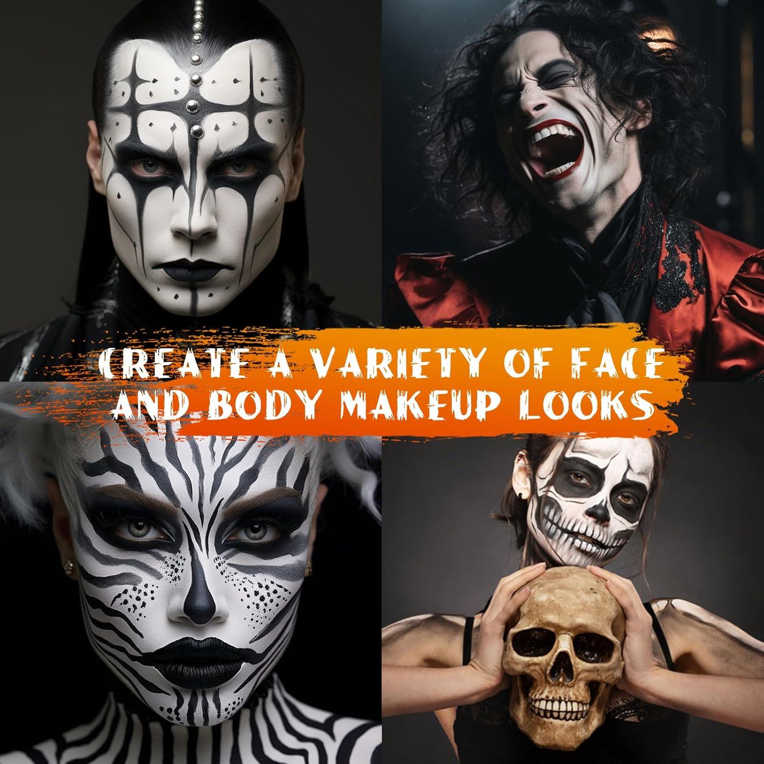 Face Paint Stick Weiß, Halloween Karneval Sport Theater Kinderschminke