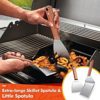 DragonGrill Grillspachtel Set 6tlg Grillzubehör Tragetasche