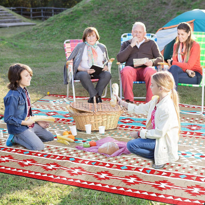 HAUSPROFI Picknickdecke XXL Wasserdicht Strandmatte Campingdecke 200x200cm