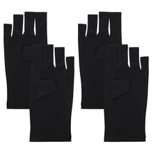 Gel Nagellampen UV Schutzhandschuhe 2 Paare UPF50+ Schwarz