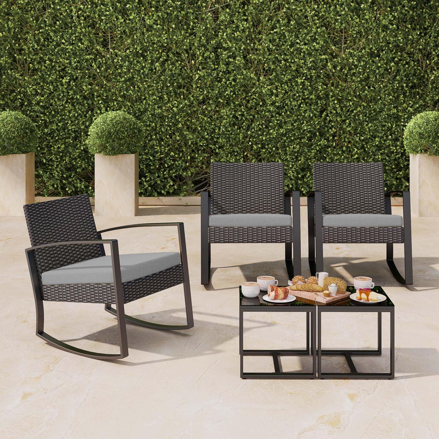 Gartenmöbel Set Balkon Outdoor Terrasse Pool Beige 2 Personen