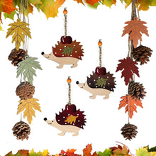 Herbstdeko Holzblätter Ahornblatt Anhänger 5er-Set