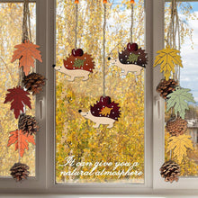 Herbst Deko Anhänger Holzblätter Holzigel Maple Leaf