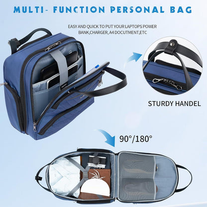 KROSER Handgepäck Koffer Trolley 40cm Carry On Multifunktional 16-Zoll Frauen