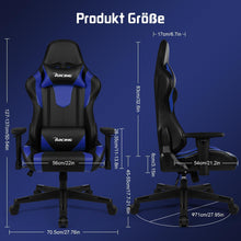 Ergonomischer Gaming Stuhl mit verstellbaren Lenden- und