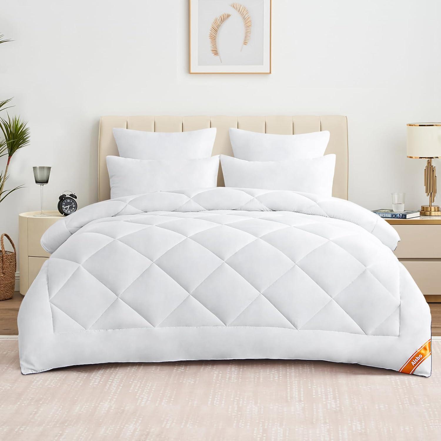 Bettdecke 240x220 cm 4 Jahreszeiten Steppdecke 300GSM