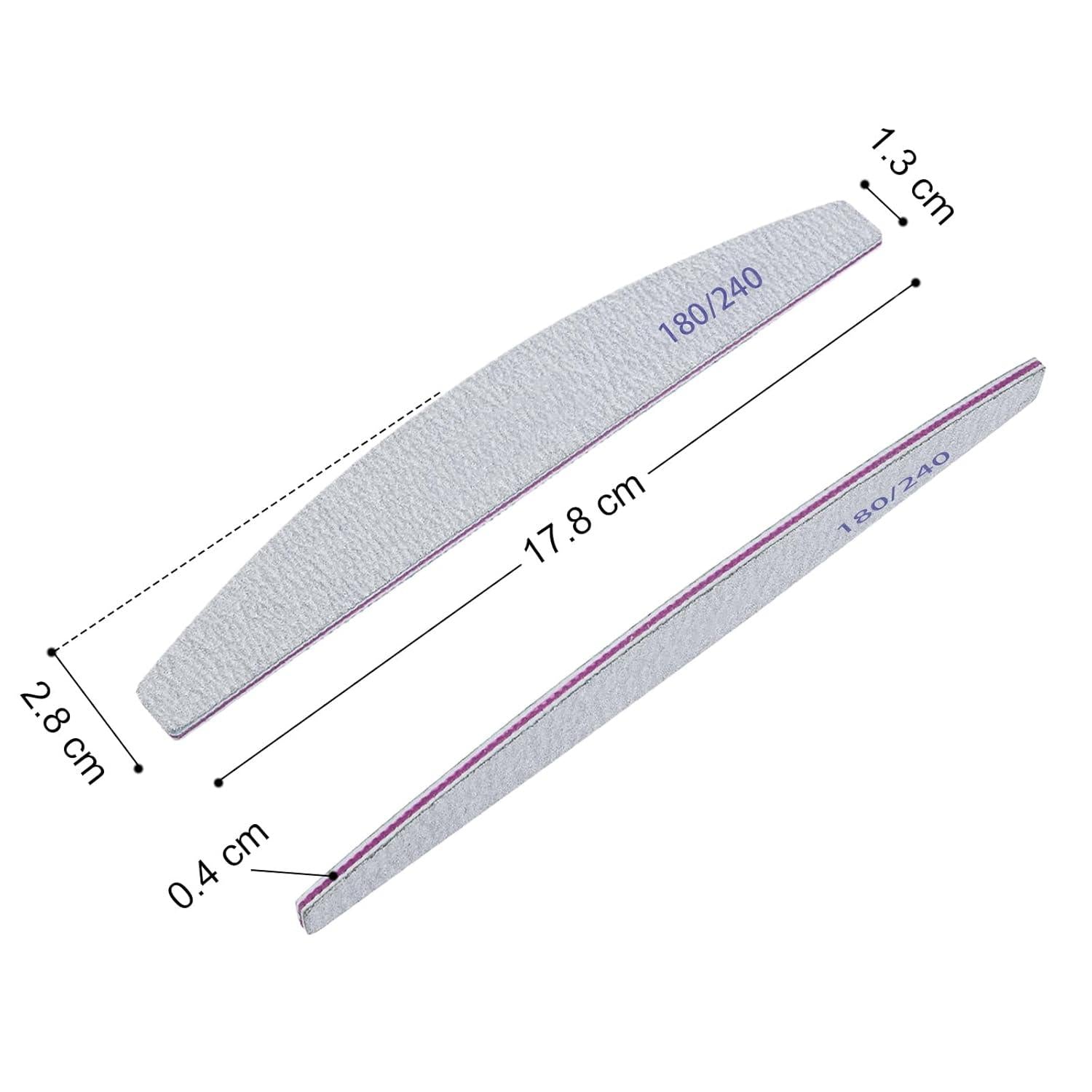 Nagelfeilen 16 Stück 180/240 Einweg Doppelseitige für Gelnägel