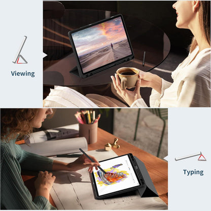 EasyAcc Samsung Galaxy Tab S9 FE+ Plus 12,4 Zoll Hülle Schwarz mit Standfunktion