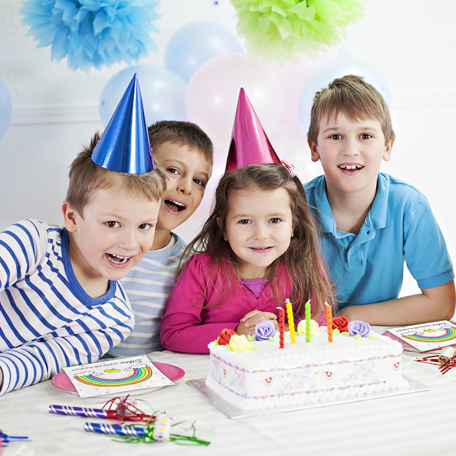 Servietten Regenbogen Kindergeburtstag 40Stück Taufe Hochzeit 3-lagig