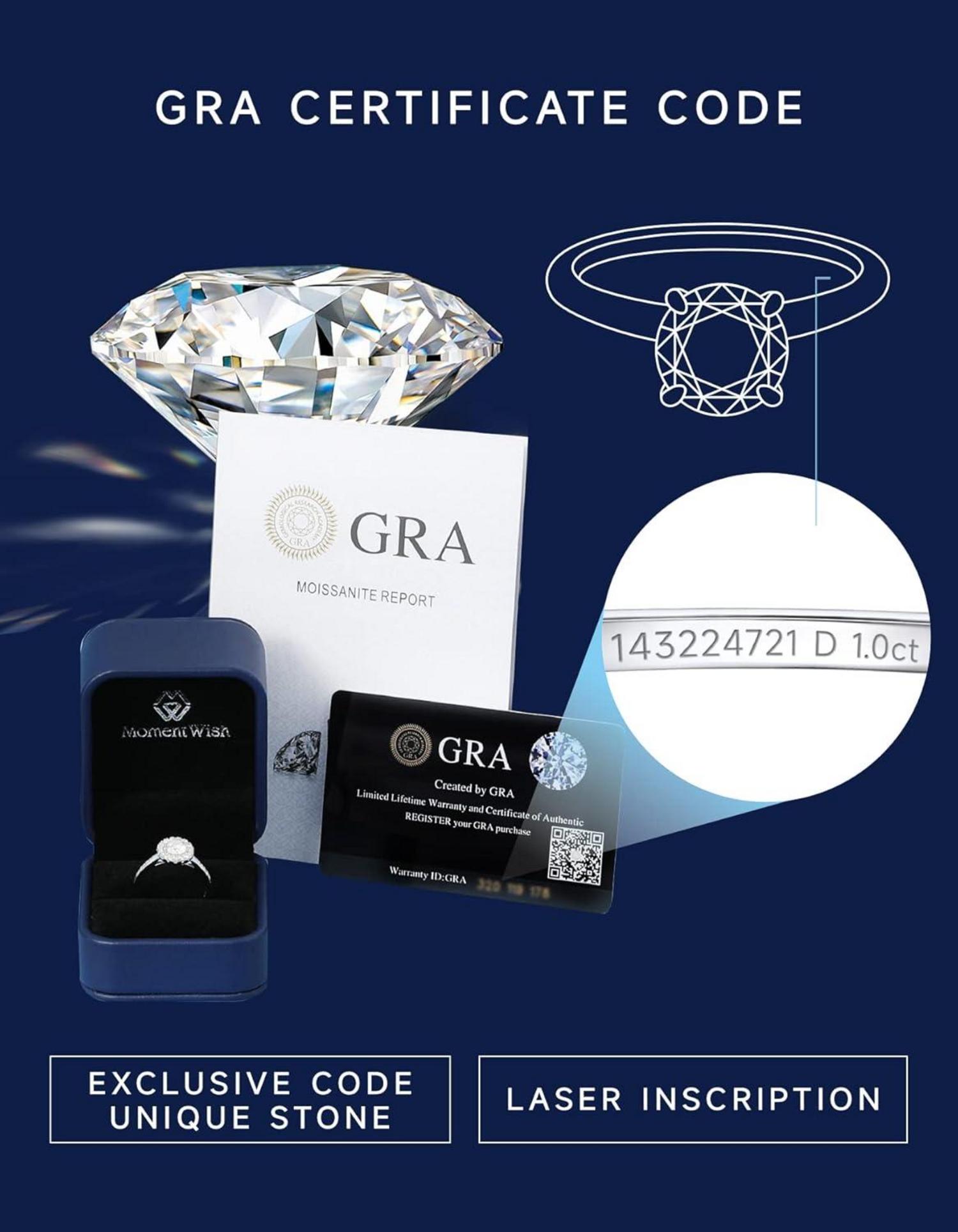 Moissanit Herren Verlobungsring 0,5 Karat 925 Silber mit Geschenkbox