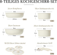 Kochgeschirr-Set Induktion 8-Teilig antihaftbeschichtet