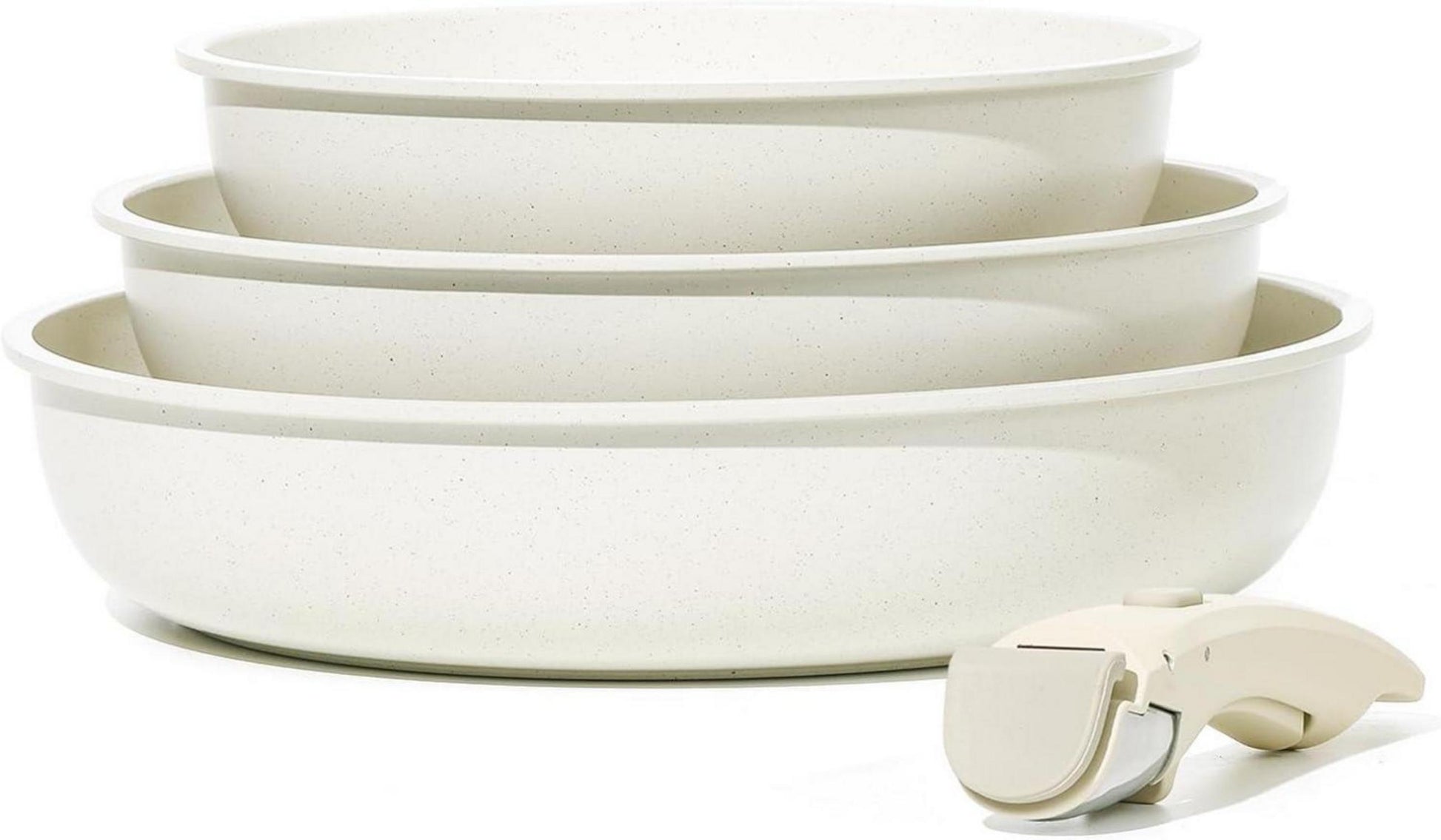 Antihaft Pfannen-Set 4tlg mit abnehmbarem Griff 22/26/30cm