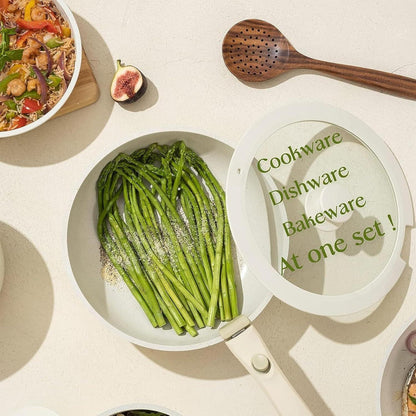 10-teiliges CAROTE Antihaft Topfset & Pfannenset mit