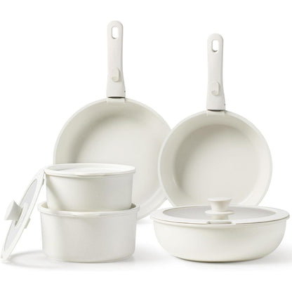 10-teiliges CAROTE Antihaft Topfset & Pfannenset mit