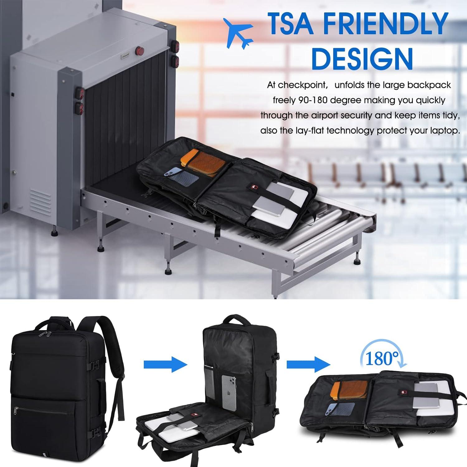 Rucksack Herren 17.3 Zoll Laptop Business Reiserucksack Schwarz