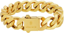 Gold Cuban Armband 14mm Edelstahl Panzerkette Hip Hop Herren