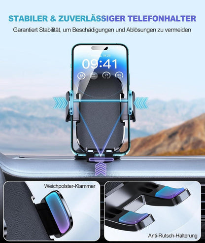 Handyhalterung Auto 360° Drehbarer Gelunterlage sicherer Halt