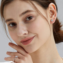 925 Silber Moissanit Ohrringe Damen 1,0 ct D VVS1 14K Gold