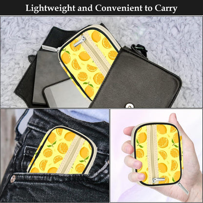 Tablettenbox 7 Tage mit Stofftasche Gelb – Pillendose