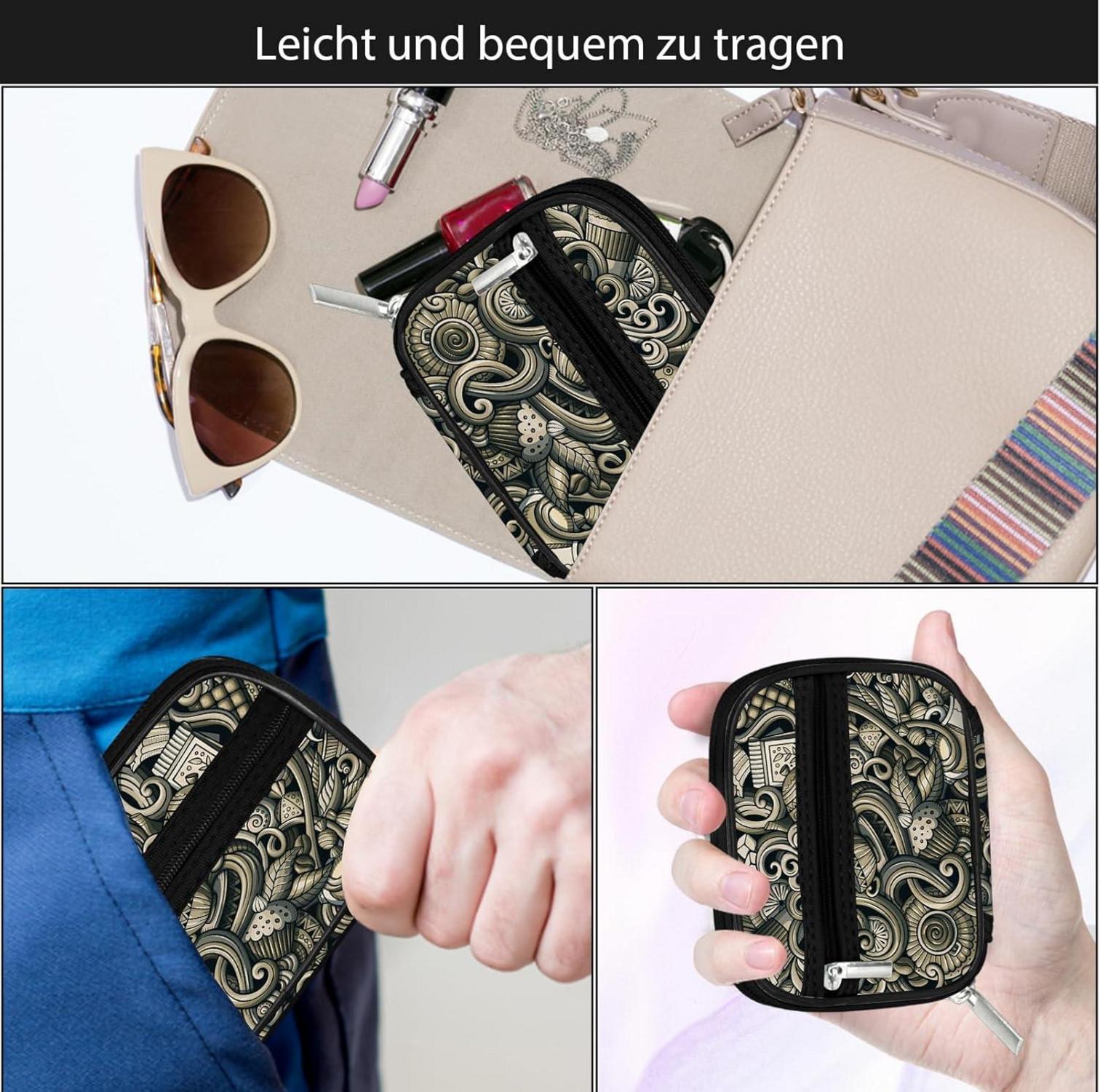 Tablettenbox 7 Tage Pillendose Medikamentenbox Wochenbox Braun Neopren