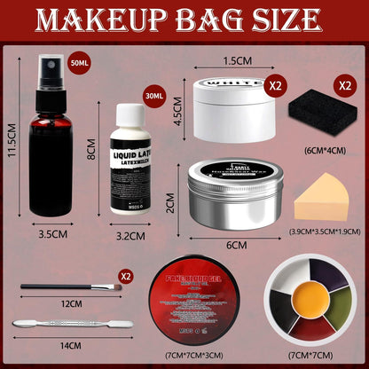 Halloween Spezialeffekt Make up Set Kunstblut Schminke