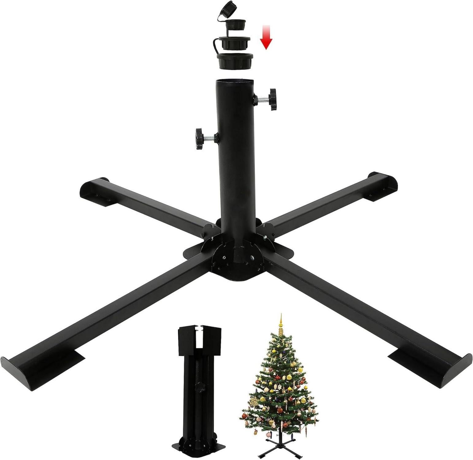 Weihnachtsbaumständer Metall künstlicher Baumhalter 60-300cm robust