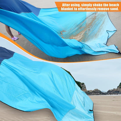 AnorTrek Sandfreie Stranddecke 300x300 cm wasserdicht
