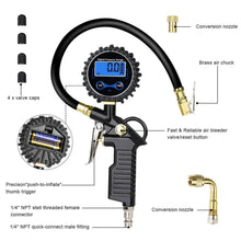 Digitales Reifenfüllgerät 220PSI mit Zubehör - LCD-Display