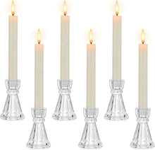 Glas Kerzenhalter Stabkerzenständer 6er Set Hochzeit Tischdeko