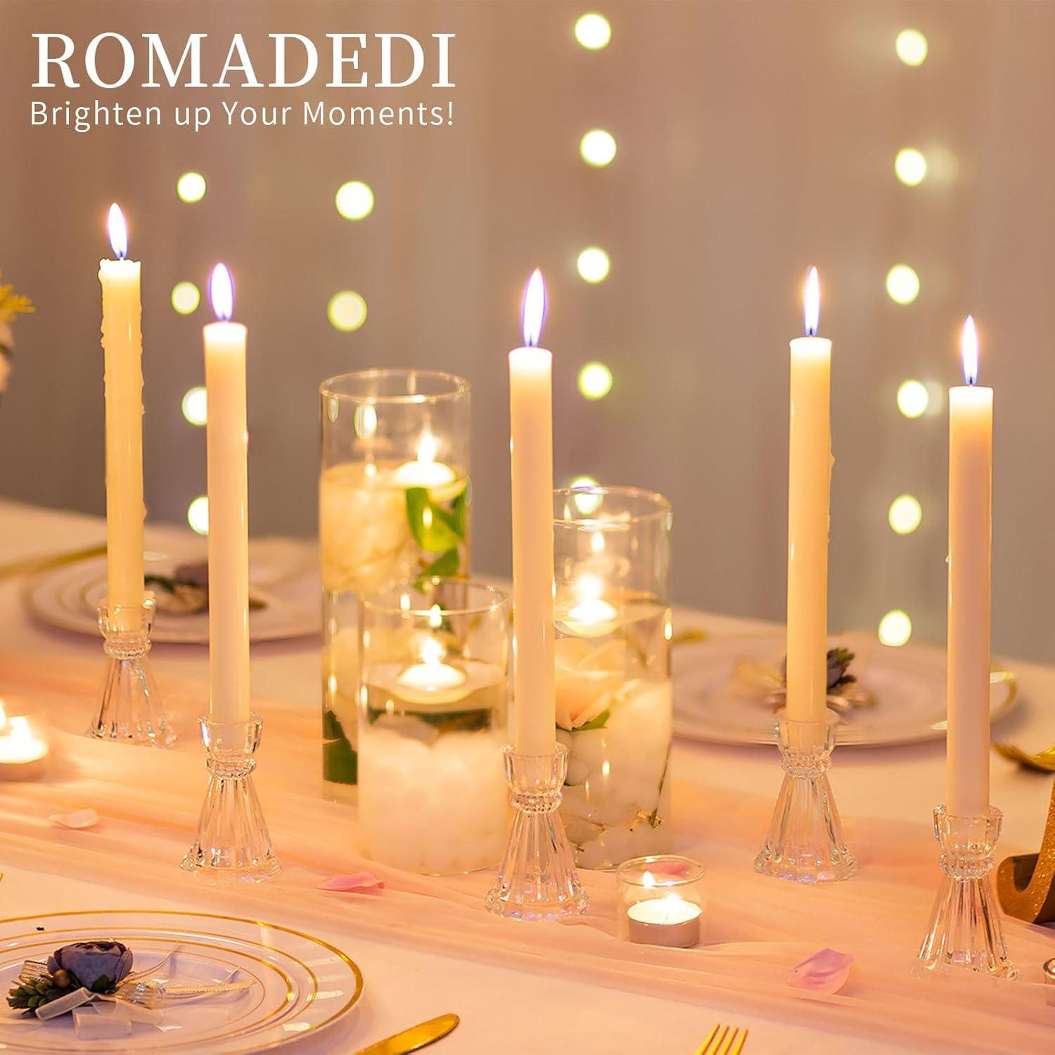 Glas Kerzenhalter Stabkerzen Elegant Hochzeit Party