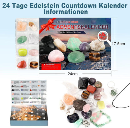 Adventskalender 2024 für Kinder mit Kristallen und Edelsteinen
